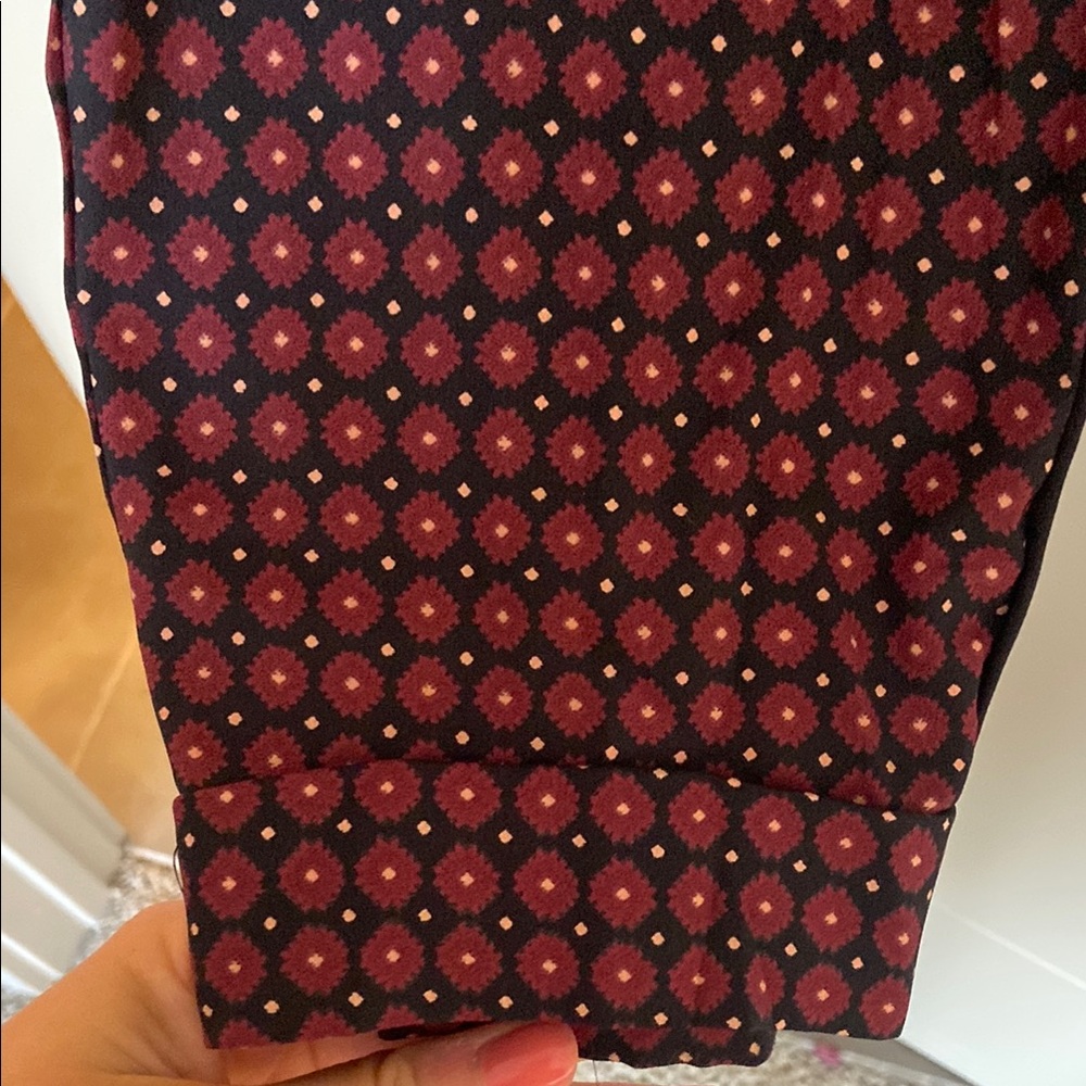 Patterned Red And Black Pants - image 4